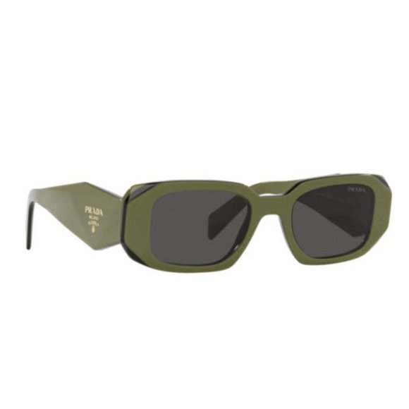 NEW PRADA PR 17W GREEN SUNGLASSES NEW UNISEX PRADA PR17WS 13N-5S0 PRADA